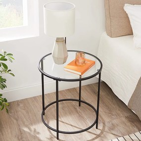 Szklany stolik pomocniczy loft Comiso 020