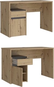 Biurko z szafką Modultrick 111-C827 dąb artisan 110 cm