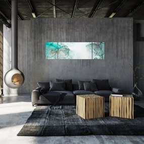 Obraz - Atramentowa abstraakcja 2 (170x50 cm)