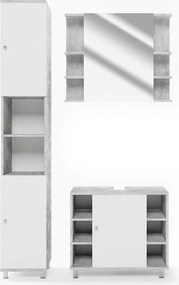 Zestaw mebli łazienkowych beton 60x32x54 fynn