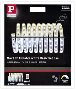 Paulmann 70624 - LED/20W Taśma ściemnialna MAXLED 3m 230V + pilot