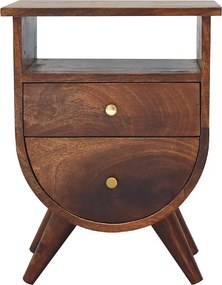 Szafka nocna Chestnut z podziałem