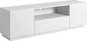 Szafka RTV Asha 167 cm z szufladami - biały mat