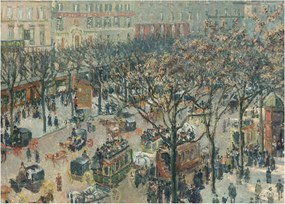Obraz - Camille Pissarro, Boulevard des Italiens, Morning, Sunlight, reprodukcje (70x50 cm)