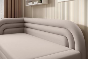Beżowa rozkładana sofa 3-osobowa FABILLO Wersja: Lewy róg