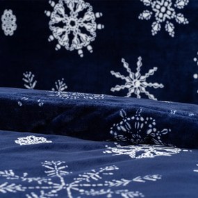 4Home Pościel mikroflanela Midnight Snowfall, 160 x 200 cm, 70 x 80 cm