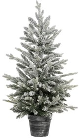 Sztuczna choinka w doniczce, ośnieżona, 100 cm