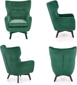 Tapicerowany fotel w stylu glamour Marvel