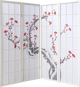 Parawan 179 cm biały