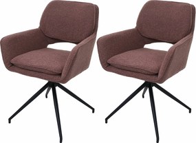 Krzesło do jadalni MCW-N74 (zestaw 2 sztuk),  jasnobrązowy