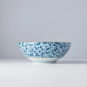 Niebiesko-biała miska ceramiczna MIJ Daisy, ø 21,5 cm