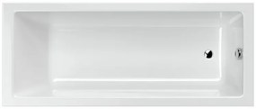 Wanna prostokątna mała 120 x 70 cm biała do zabudowy ELEGA MINI