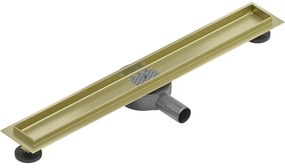 Mexen Flat 360° korpus do odpływu liniowego obrotowy 70 cm, złoty szczotkowany - 1A40070