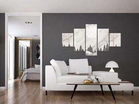 Obraz - Zimowy krajobraz (125x70 cm)