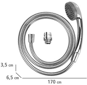 Słuchawka prysznicowa do baterii umywalkowej, przenośny gadżet ze stali nierdzewnej - wąż 150 cm, WENKO