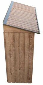 Duramax Blaszana wiata na drewno, dekor dąb