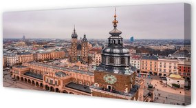 Obraz na płótnie Zimowa Panorama Krakowskich Kościołów