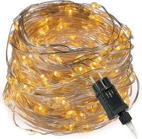 Świetlny łańcuch - 240 LED, ciepła biel