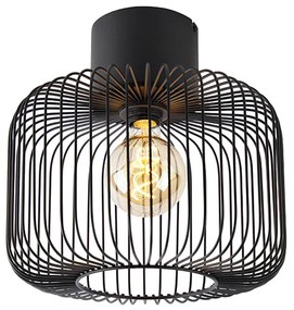 Designerska lampa sufitowa czarna - Baya