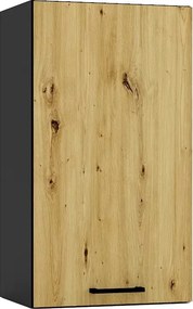 Szafka kuchenna górna 40 cm grafit + dąb artisan H4-K95