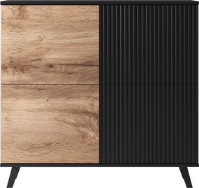 Komoda z ryflowanym frontem Random KM-2