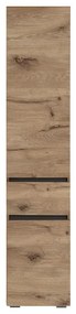 Wysoka wąska szafka łazienkowa w dekorze dębu38x180 cm Wisla – Støraa