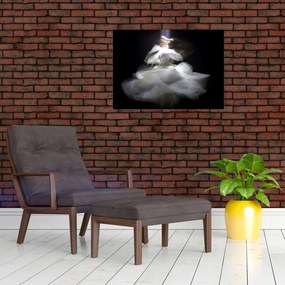 Obraz na szkle kwiatu lotosu (70x50 cm)
