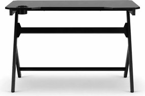 Koda biurko gamingowe – czarne, LED