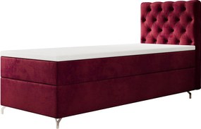 BOXBETT CHESTER 90x200 Monolith 59 z materacem H3 i topperem łóżko z pojemnikiem, pojedyncze, hotelowe, do sypialni, ze schowkiem