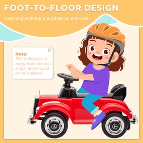 AIYAPLAY Mercedes Benz Design 300 S Dziecięcy Pojazd do Zjeżdżania, Czerwony