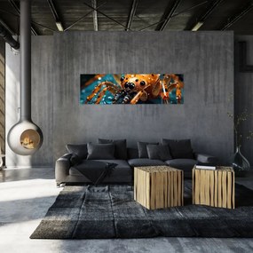 Obraz - Szczegół pająka (170x50 cm)