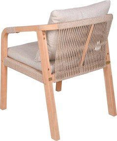 Drewniane krzesła ogrodowe w naturalnym kolorze zestaw 2 szt. Bogota – Garden Pleasure