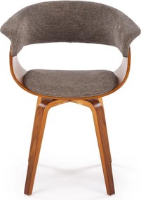 Krzesło z giętej sklejki w kolorze orzechowym K545 Halmar