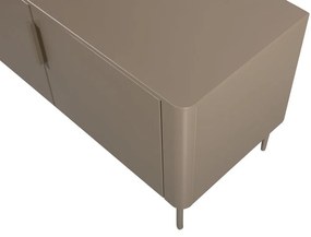 Szarobrązowa szafka pod TV z litego drewna sosnowego 154x56x44 cm Gunnar – WOOOD