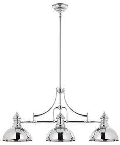 Jupiter 1789 - PT3 - Lampa wisząca PLATINO 3xE27/60W/230V srebrna