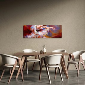 Obraz - Baletnica, malarstwo (z zegarem) (90x30 cm)