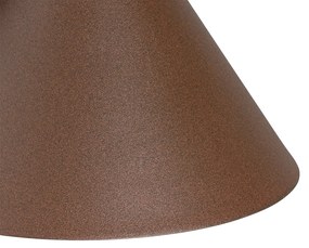 Zewnetrzna Przemysłowy Kinkiet / Lampa scienna zewnętrzny rdzawy brąz stożek IP44 - NatasPrzemysłowy Oswietlenie zewnetrzne