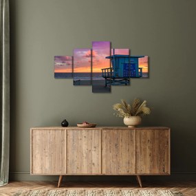 Obraz z plaży Santa Monica (125x70 cm)