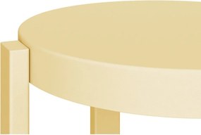 Żółty stalowy hoker (wysokość siedziska 75 cm) Doon – noo.ma