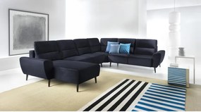 Narożnik BOSCO XL zestaw z elektryczną funkcją regulacji tkanina Monolith 79 Antracytowy WERSAL