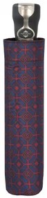 Gran Turismo Gents Print Navy - w pełni automatyczny składany parasol męski