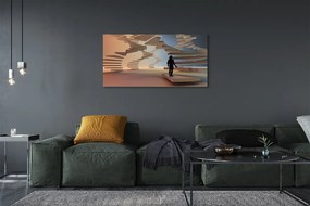 Fotoobraz na płótnie Przestrzenna Konstrukcja Schodów