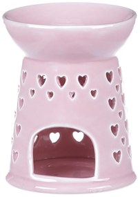 Porcelanowa lampa zapachowa Pink, 11 x 11 x 14 cm