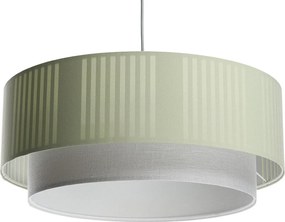 Lampa wisząca DUO LAMI LINE 60x25 zielona/kremowa