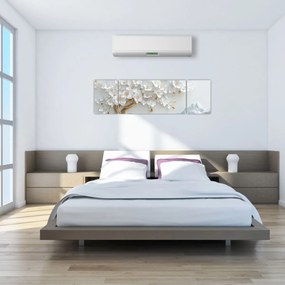 Obraz – Eleganckie drzewo życia 3D (170x50 cm)