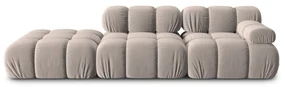 Jasnobrązowa aksamitna sofa modułowa 282 cm Bellis – Micadoni