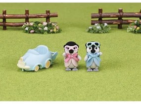 Sylvanian Families Baby Penguins bliźniaki zsamochodem