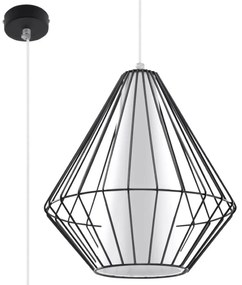 Lampa wisząca DEMI czarna SOLLUX  LIGHTING