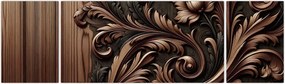 Obraz - Wzór z drewna (170x50 cm)