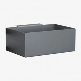 Modułowy Zewnętrzny Kosz Na Przechowywanie Do Kuchni Ze Stali Savona Grafitowa Szarość & 20 X 10 Cm - Sklum